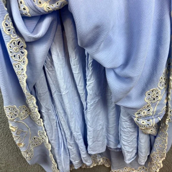 FillybooI Believe in Unicorns Long Maxi Dress Eyelet Bohemian Boho XS